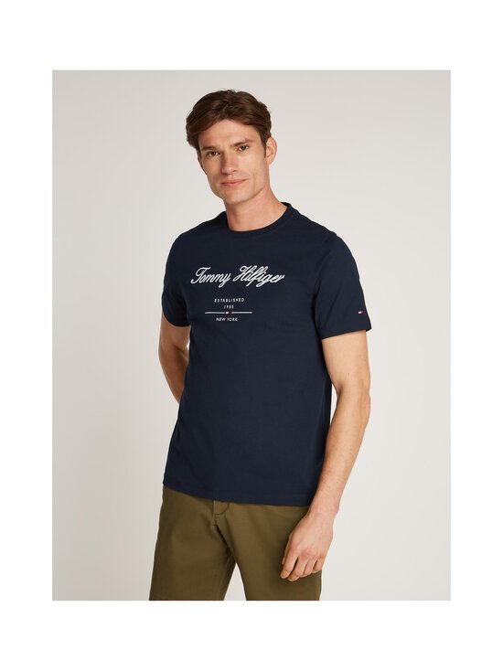 Tommy Hilfiger - Script Logo -paita - DW5 DESERT SKY | Stockmann - photo 4