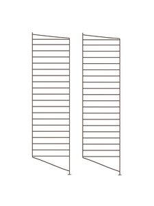 String Furniture - String System -lattiasivupaneelit 2 kpl tummanruskea 115 x 30 cm - BROWN | Stockmann