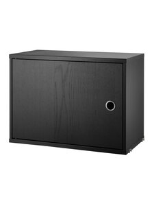 String - String-kaappi musta saarni 58 x 30 cm - BLACK | Stockmann