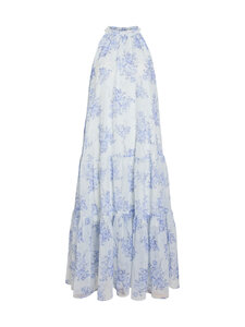 Vila - ViChifina Halterneck -mekko - CLOUD DANCER AOP:PURPLE FLOWER | Stockmann
