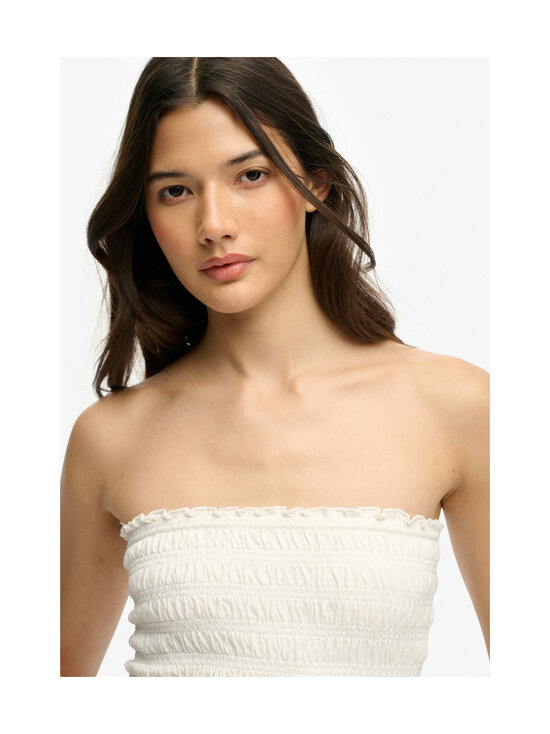 Superdry - Smocked Jersey Bandeau -toppi - 71D OFF WHITE | Stockmann - photo 5