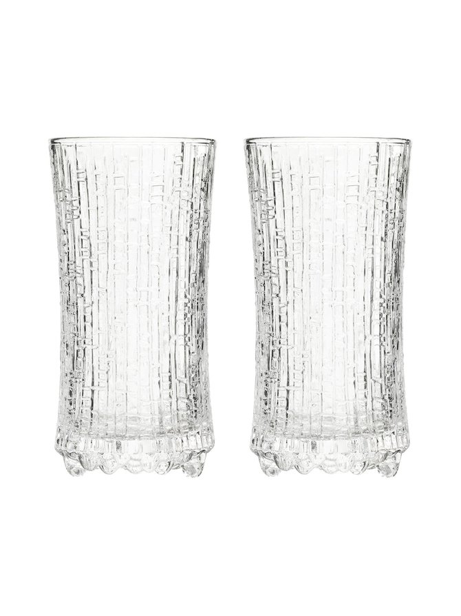 Clear champagne glass set