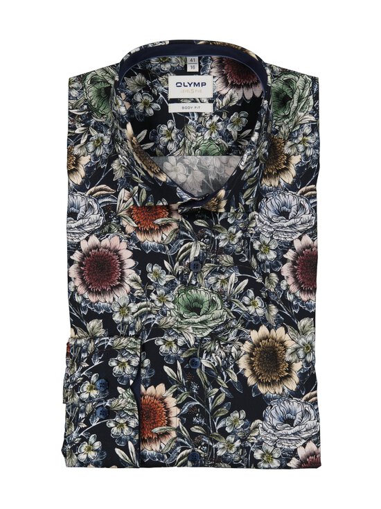 Olymp – LVL5 Flower Modern Kent -kauluspaita