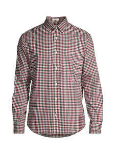 GANT - Triiksärk Regular Twill Gingham - 604 PLUMPED RED | Stockmann