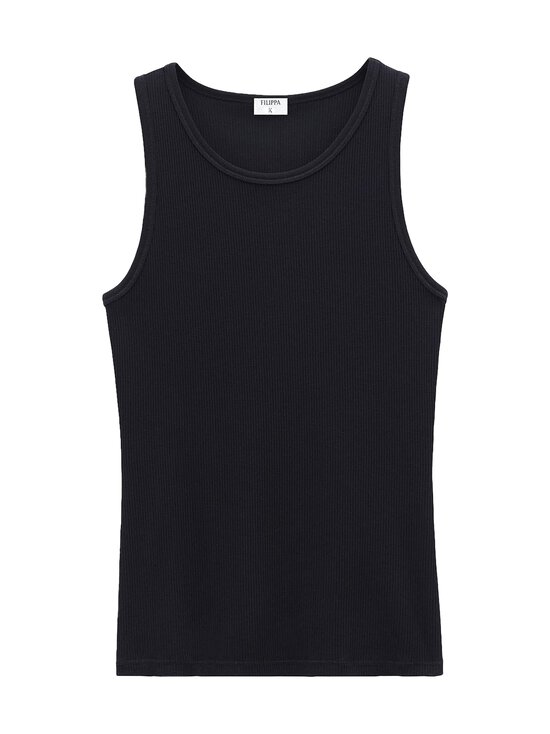 Filippa K - Fine Rib Tank -toppi - 1433 BLACK | Stockmann - photo 1