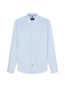 Olymp - Regular Fit Casual Stripe -pellavakauluspaita - 10 HELLBLAU | Stockmann