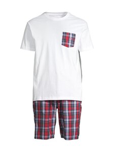 Cap Horn loungewear - Pidžaamasärk ja lühikesed püksid Sebastian - WHITE/RED | Stockmann