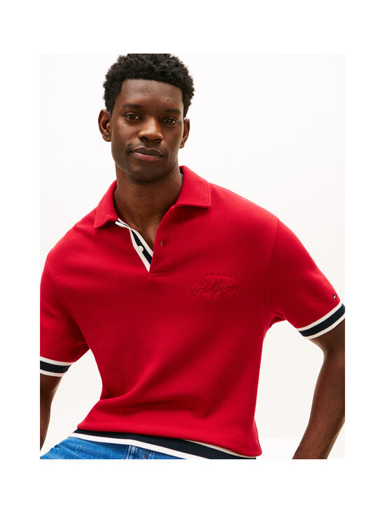 Tommy Hilfiger - Flatknit Classic Fit -pikeepaita - XLD MEDIUM RED | Stockmann - photo 5