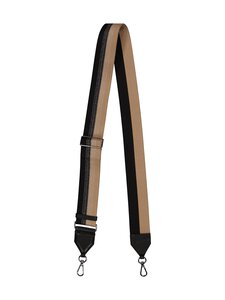 A+more - Ostrap Wide -laukkuhihna - BEIGE/BLACK/SHINY NICKLE | Stockmann
