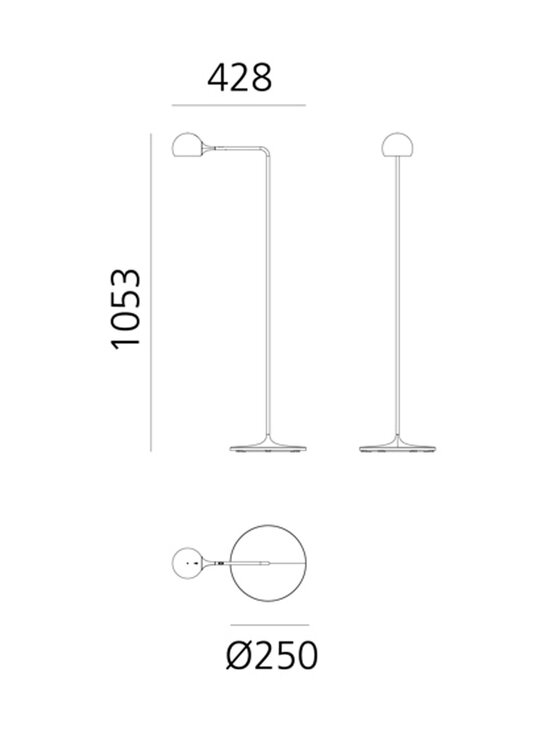 Artemide - Ixa EU -lattiavalaisin - WHITE/GREY | Stockmann - photo 2
