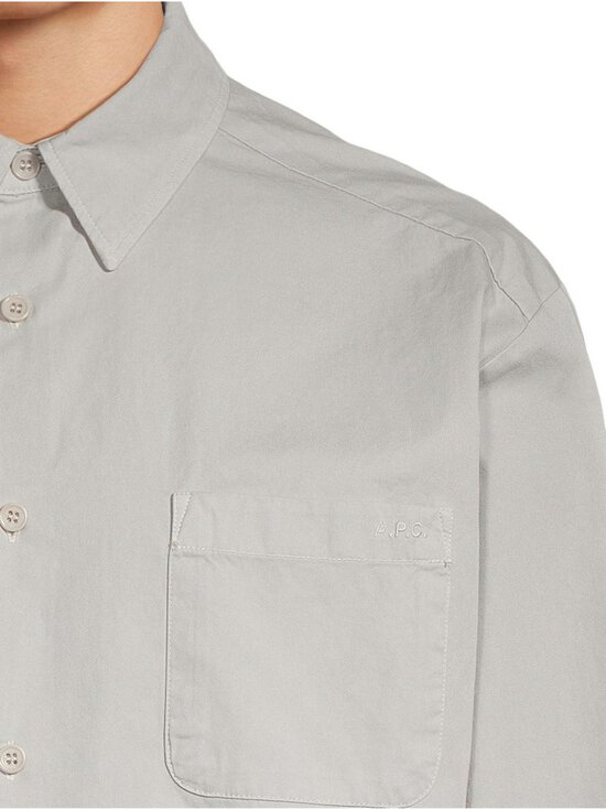 A.P.C - Malo Logo -kauluspaita - LAB LIGHT GREY | Stockmann - photo 4