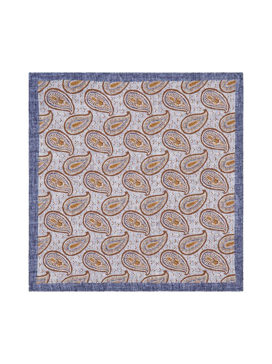 Stockholm Kravatt - Medalion & Paisley -silkkitaskuliina - 5 GREY/BROWN | Stockmann - photo 1