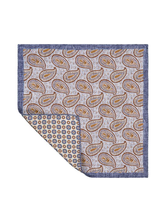 Stockholm Kravatt - Medalion & Paisley -silkkitaskuliina - 5 GREY/BROWN | Stockmann - photo 2
