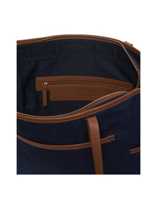 A+more - Tru-kangaslaukku - INDIGO/TAN - photo 3 A+more - Tru-kangaslaukku - INDIGO/TAN | Stockmann - photo 3