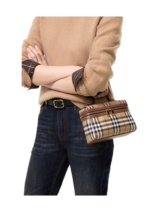 Burberry - Vanity Case Crossbody -laukku - A9534 VNTG CHK/BRIAR BROWN | Stockmann - photo 2