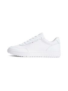 Tommy Hilfiger - Basket Core Leather brīvā laika apavi - YBS WHITE | Stockmann