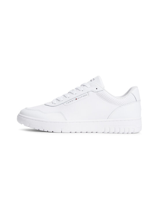 Tommy Hilfiger - Basket Core Leather brīvā laika apavi - YBS WHITE | Stockmann - photo 1
