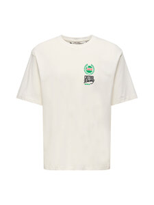 Only & Sons - OnsCastrol Life Relax t-paita - WHISPER WHITE PRINT:FORMULA 1 CAR | Stockmann