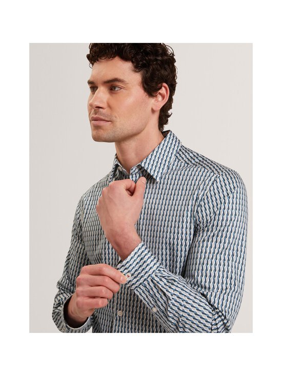 Ted Baker London - Firdawils Slim Fit Stripe Geo -kauluspaita - NAVY | Stockmann - photo 2