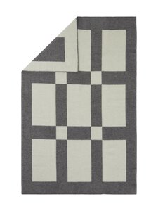 Casa Stockmann - Muhu vilnas pleds 130 x 180 cm - DK GREY MEL/SOFT WHITE | Stockmann