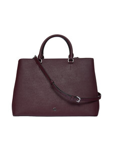 Lauren Ralph Lauren - Nahast kott Hanna 37 Satchel Large - DARK GARNET | Stockmann