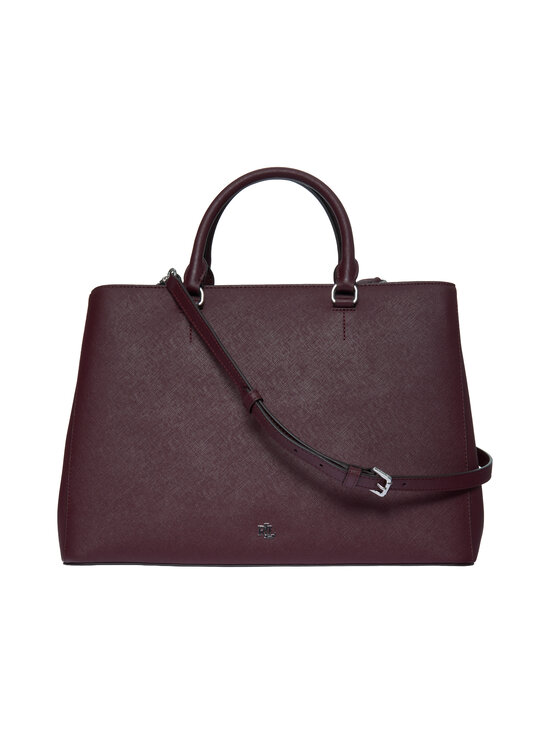 Lauren Ralph Lauren - Nahast kott Hanna 37 Satchel Large - DARK GARNET | Stockmann - photo 1