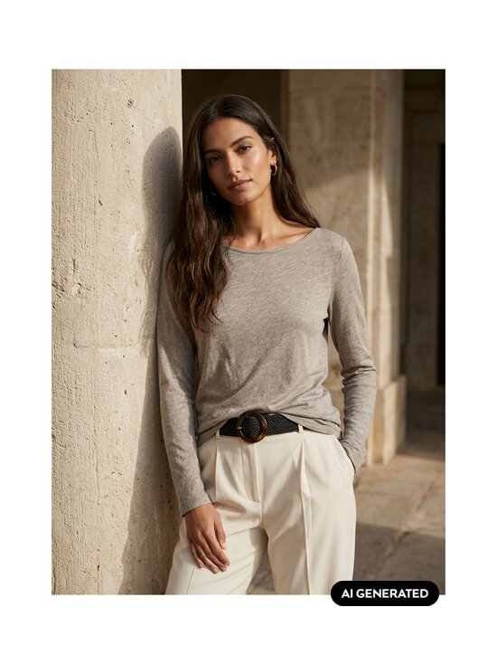 Marc O'Polo - Jersey-paita - 2204 STONE TAUPE MELANGE | Stockmann - photo 2