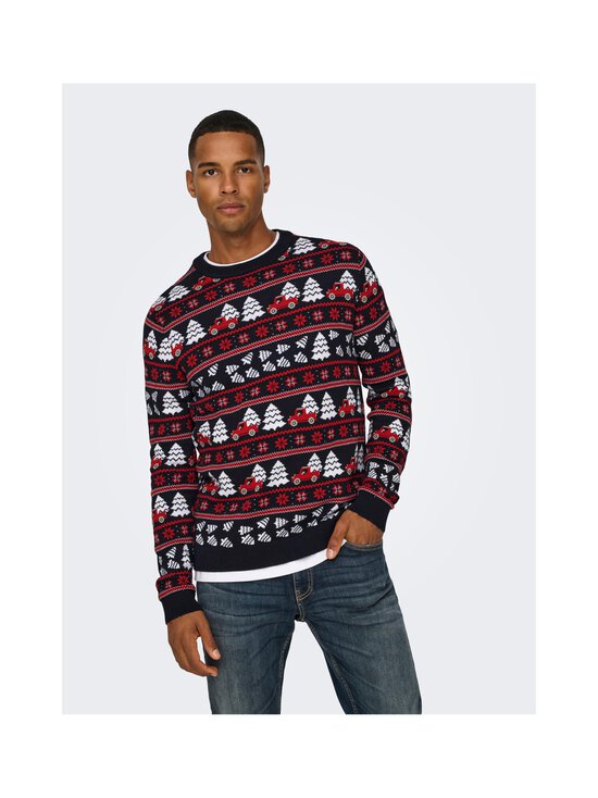 Only & Sons - OnsXmas Jaq -neulepaita - DARK NAVY - photo 6 Only & Sons - OnsXmas Jaq -neulepaita - DARK NAVY | Stockmann - photo 6