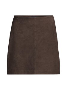 Lexington - Lyhyt mokkanahkahame - 246 DARK BROWN | Stockmann