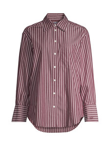 GAP - Poplin Big kreklblūze - BURGUNDY STRIPE | Stockmann