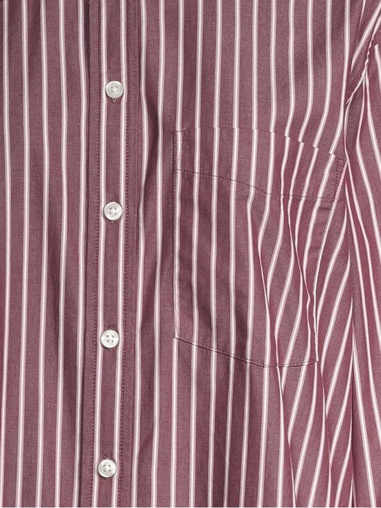 GAP - Poplin Big kreklblūze - BURGUNDY STRIPE | Stockmann - photo 4