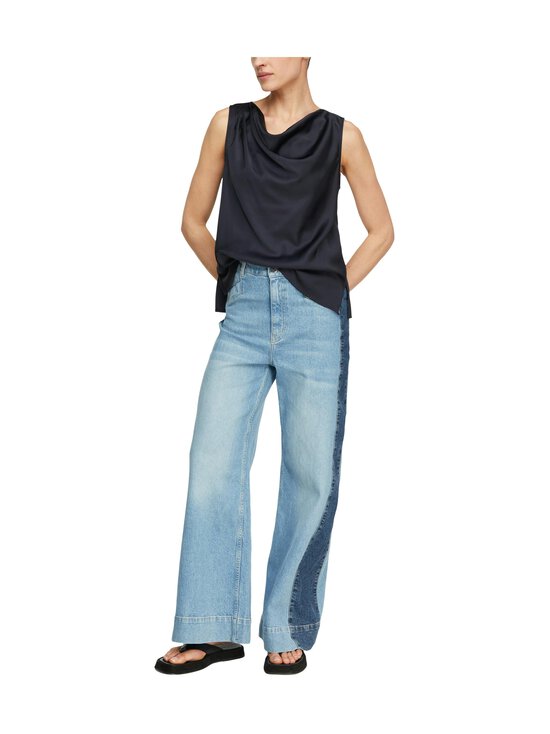 Comma - Satiinitoppi - 5976 NAVY | Stockmann - photo 4