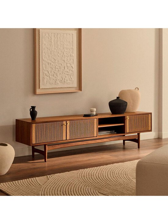 Kave Home - Elan-tv-taso pähkinä/paperinaru L 200cm - BROWN | Stockmann - photo 9