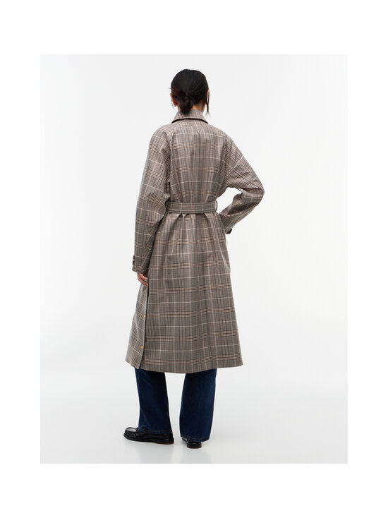 Tommy Hilfiger - Cotton Check Mac -takki - 0M7 BROWN CHECK 01 | Stockmann - photo 2