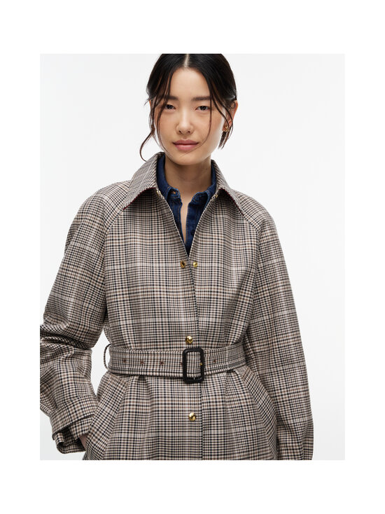 Tommy Hilfiger - Cotton Check Mac -takki - 0M7 BROWN CHECK 01 | Stockmann - photo 5