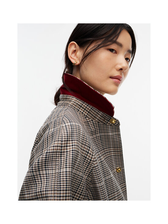 Tommy Hilfiger - Cotton Check Mac -takki - 0M7 BROWN CHECK 01 | Stockmann - photo 6