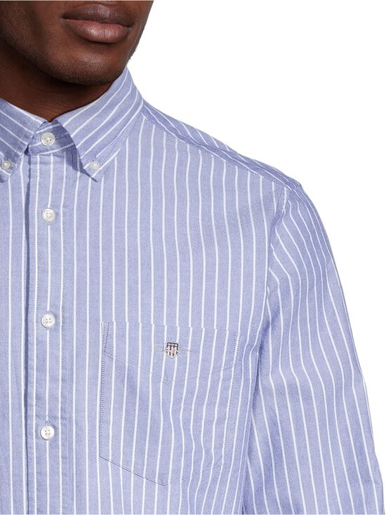 GANT - Triiksärk Regular Classic Oxford Stripe - 436 COLLEGE BLUE | Stockmann - photo 4