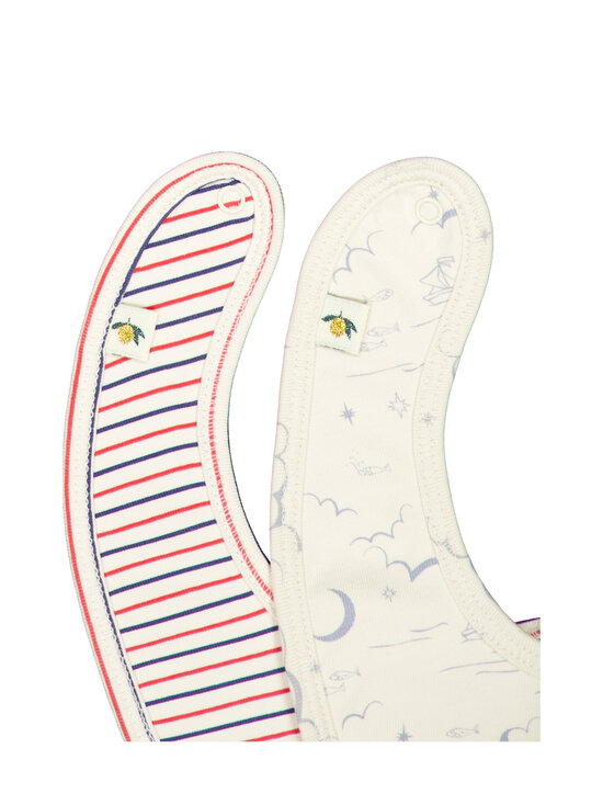 Konges Sløjd - Basic-ruokalaput 2-pack - STRIPE TRICOLORE PETIT/CIELO MARINO | Stockmann - photo 3
