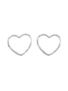 ENAMEL Copenhagen - Organic Heart Medium Hoops auskari 22 mm - 925S/M | Stockmann