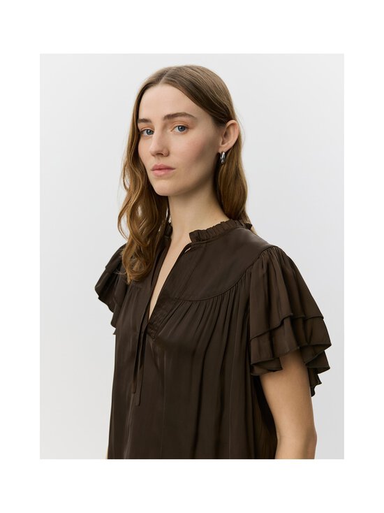 Sofie Schnoor - Lalilasw Frill Top -pusero - 7162 INTENSE BROWN | Stockmann - photo 6