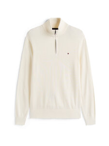 Tommy Hilfiger - Pima Cotton Cashmere Mock Neck -neule - Z00 IVORY PETAL | Stockmann