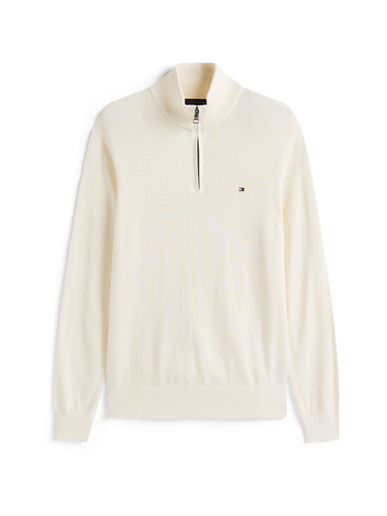 Tommy Hilfiger - Pima Cotton Cashmere Mock Neck -neule - Z00 IVORY PETAL | Stockmann - photo 1
