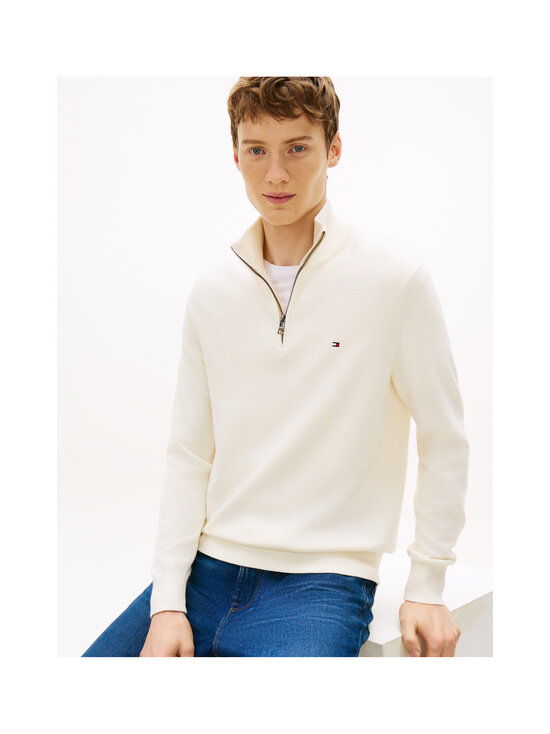 Tommy Hilfiger - Pima Cotton Cashmere Mock Neck -neule - Z00 IVORY PETAL | Stockmann - photo 6