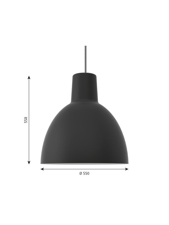 Louis Poulsen - Toldbod-riippuvalaisin Ø 55 cm - BLACK - photo 2 Louis Poulsen - Toldbod-riippuvalaisin Ø 55 cm - BLACK | Stockmann - photo 2