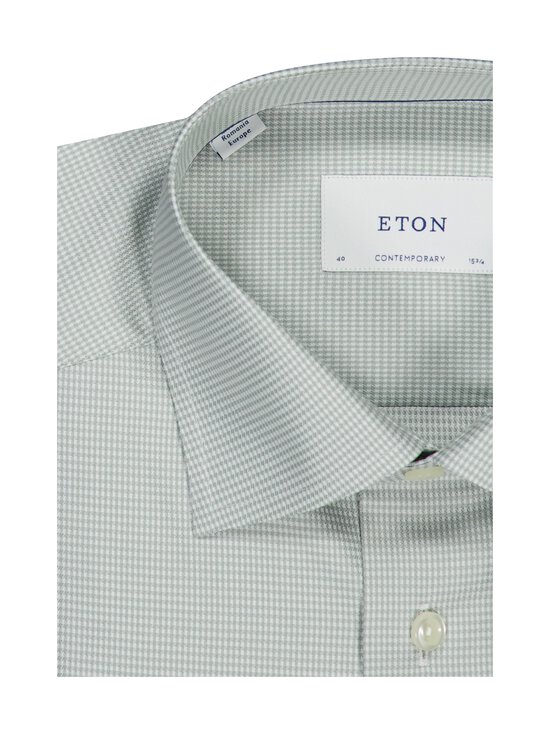 Eton - Contemporary Fit Houndstooth -kauluspaita - 62 LIGHT GREEN | Stockmann - photo 2