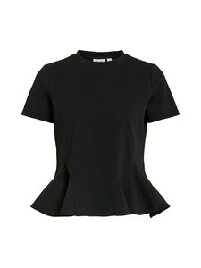 Vila - ViVelmera O-Neck Peplum t-paita - BLACK BEAUTY | Stockmann