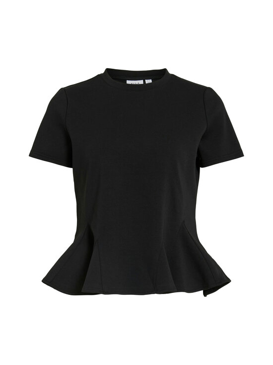 Vila - ViVelmera O-Neck Peplum t-paita - BLACK BEAUTY | Stockmann - photo 1