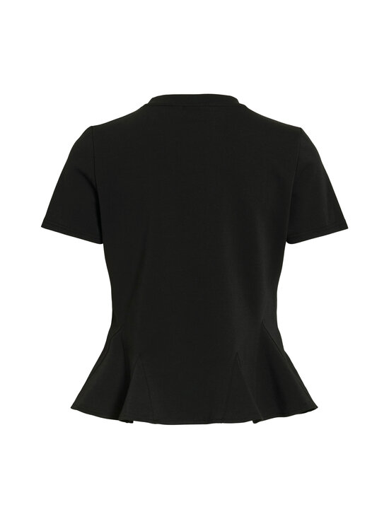 Vila - ViVelmera O-Neck Peplum t-paita - BLACK BEAUTY | Stockmann - photo 2