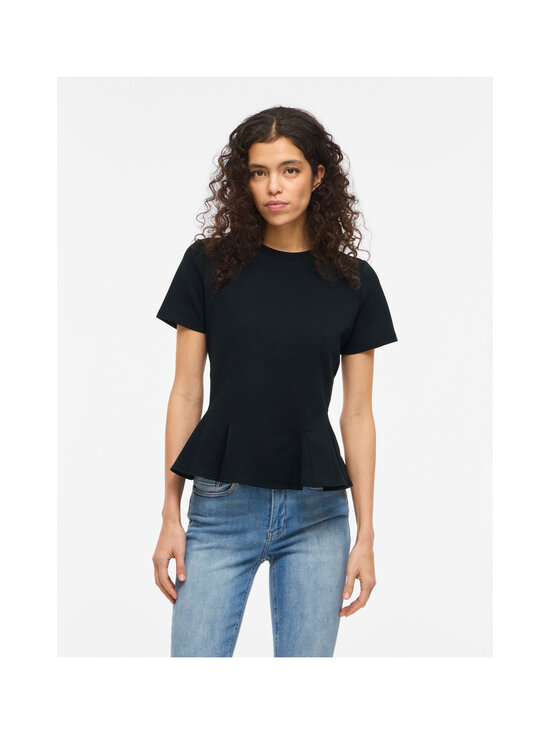 Vila - ViVelmera O-Neck Peplum t-paita - BLACK BEAUTY | Stockmann - photo 3