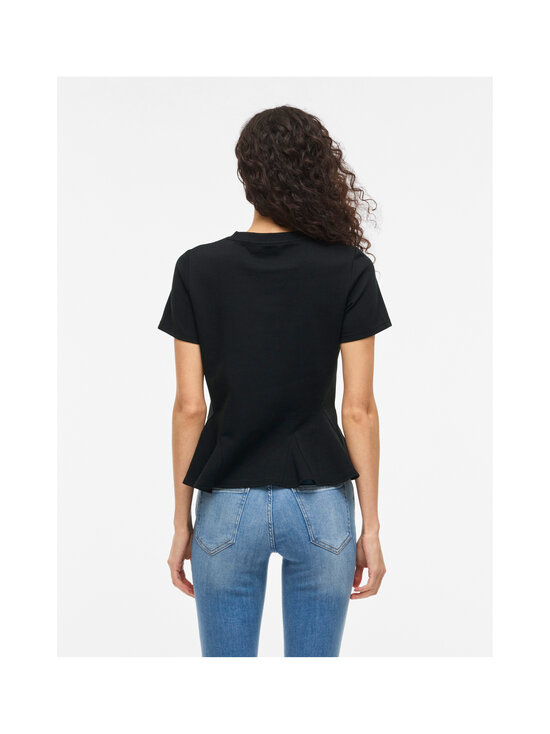 Vila - ViVelmera O-Neck Peplum t-paita - BLACK BEAUTY | Stockmann - photo 4